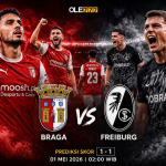 Prediksi Skor Braga vs Freiburg - 01 Mei 2026